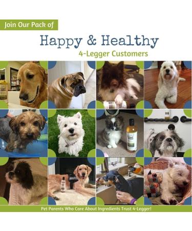 4Legger USDA Organic Hypoallergenic Coconut Dog Shampoo 16 oz - Fragrance-Free with Aloe for Dry, Itchy, Sensitive Skin - Buy Online on SooperMarket.com