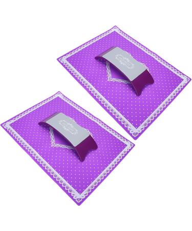 Nail Art Hand Cushion Smooth And Beautiful Beautiful And Practical Environmental Health Easy To Clean Manicure Hand Rest Strong And Sturdy for Home Salon Purple - Buy Online on SooperMarket.com