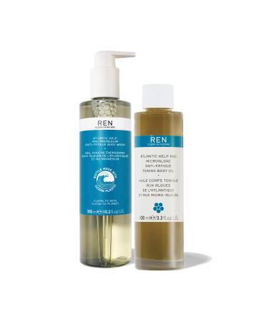 REN Clean Skincare Body Wash and Oil Duo DullSkin