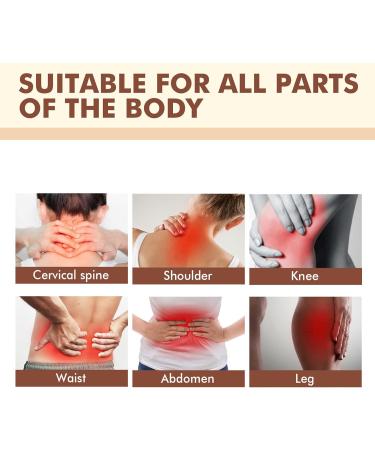 5 Pieces Turmalinstein Moxibustion Patches - Self-Warming Pain Relief Stickers for Men & Women | Plant Extract Massage - Buy Online on SooperMarket.com