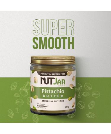 NutJar Premium Pistachio Butter 480 g No Added Sugars Colours or Preservatives Vegan Gluten Free Keto Friendly Made in Canada 480 g (Pack of 1) - Buy Online on SooperMarket.com