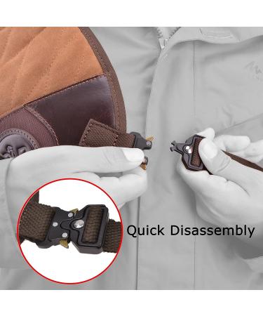 WAYNE'S DOG Leather Canvas Shooting Recoil Shields - Durable Construction for Range & Hunting - Coffee - Buy Online on SooperMarket.com