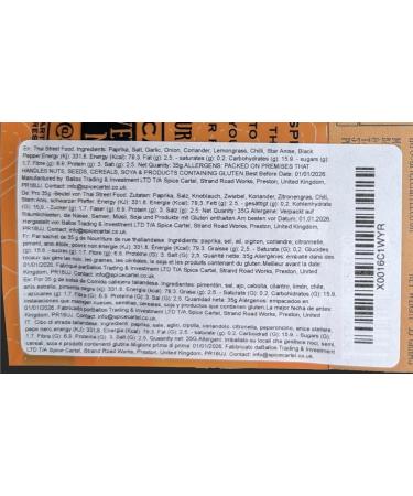 Thai Street Food Spice Blend - 35g Resealable Pouch | Handcrafted in the UK - Buy Online on SooperMarket.com