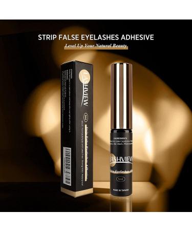 LASHVIEW Black Latex-Free Eyelash Glue | Strong Hold, Waterproof, Sensitive Eyes | 5g - Buy Online on SooperMarket.com