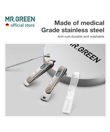 MR.GREEN Portable Manicure & Pedicure Kit - Stainless Steel Nail Clippers Tool Set in Travel Grooming Case | Nail Scissors Gift Box (Mr-6104) - Buy Online on SooperMarket.com