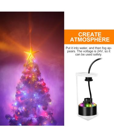 Delamiya Ultrasound Nebulizer | 12 LED Color-Changing Mist Maker for Fountains & Ponds - Premium Water Fogger with Removable Spray Protection - Buy Online on SooperMarket.com