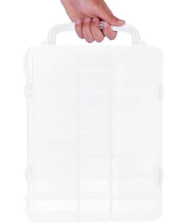 New brothread Double-Sided Storage Organizer/Box with Total 48 Adjustable Compartments  Removable Dividers for Embroidery and Sewing Threads  Embroidery Floss  Needles  Beads  Small Crafts & Toys - Buy Online on SooperMarket.com