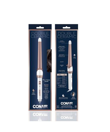Conair Double Ceramic 1 1/4 to 3/4-inch Curling Wand for Beachy Waves - Buy Online on SooperMarket.com