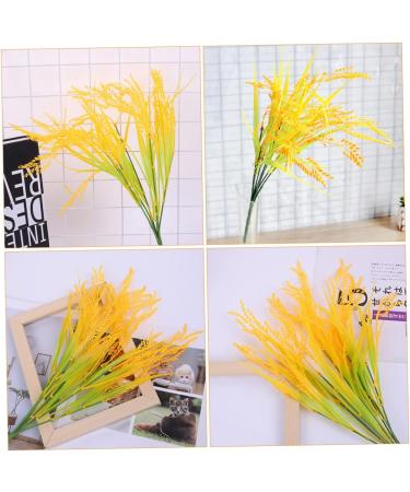 DECHOUS 4pcs 7 Simulated Rice Wheat Flower Natural Wheat Ears Flowers Artificial Wheat Stalks Wheat Decor Tall Wheat Ears Dried Flowers Fall Flower Bouquet Plastic Dining Table - Buy Online on SooperMarket.com
