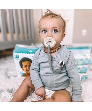 Buy Kowlone Silicone Frog Pacifier Clips for Girls - 2-Pack Gray | Perfect Baby Shower Gift - Buy Online on SooperMarket.com