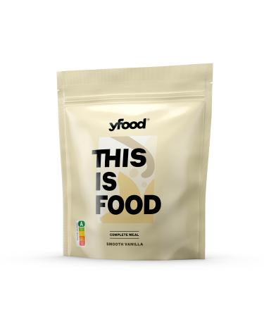 Yfood powder Smooth vanilla delicious drinking meal for on the go this is food powder 25g protein 17 meals 26 vitamins and minerals 1.5kg bag taste vanilla