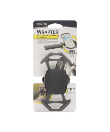 Nite Ize Wraptor, Rotating Smartphone Bar Mount, Grey