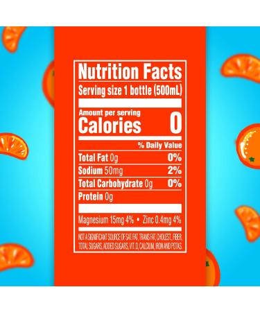 Buy Splash Blast Mandarin Orange Flavored Water - 24 Pack | Refreshing 16.9 Fl Oz Bottles - International Shipping Available - Buy Online on SooperMarket.com