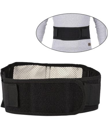Self-Heating Black Belt | Tourmaline Magnetic Therapy Lumbar Support for Pain Relief - Buy Online on SooperMarket.com