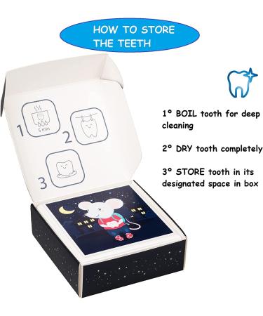 Baby Keepsake Tooth Box - Lost Teeth Holder for Boys and Girls - Tooth Fairy Organizer - White Wood - Perfect Gift for Parents and Kids - Buy Online on SooperMarket.com