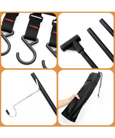 Folding Camping Hanging Rack | Portable Collapsible Lantern Stand Pole Holder - Buy Online on SooperMarket.com