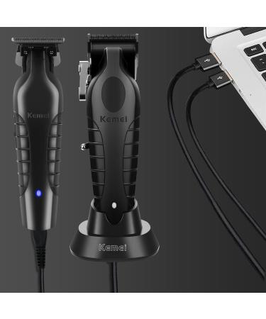KEMEI Hair Clippers for Men | Professional Cordless Trimmer Set with LED Display & 11 Guide Combs - Precision Grooming - Buy Online on SooperMarket.com