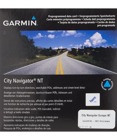 Garmin City Navigator Europe NT - UK/Ireland (010-10691-00) SD Memory Card Standard Packaging
