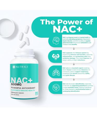 MAXIMUM POTENCY 600mg NAC Capsules (N-Acetyl-L-Cysteine) Supplement Powerful Antioxidant Glutathione Support Liver Support Vegan Gluten Free. 90 Easy to Swallow Capsules. 3 Packs 270 count (Pack of 1) - Buy Online on SooperMarket.com