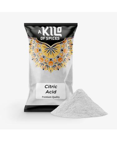 A Kilo Of Spices | Pure Citric Acid Powder 1 Kg | Food Grade Natural Preservative | Non-GMO | Enhances Flavor Great for Cooking Canning Bath Bombs Cleaning Premium Quality 1kg