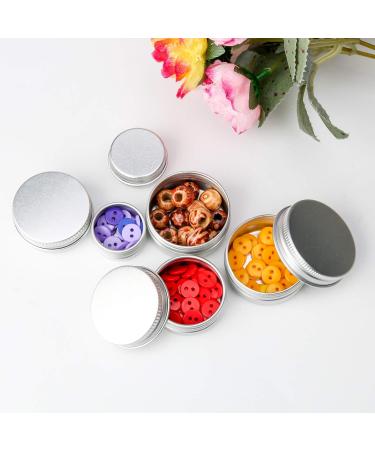 20 Pcs Empty Cosmetics Container Pots 3 Sizes Aluminium Tin Jars with Screw Lids Labels and Mini Spatula Sample Pots for Lip Balm Candle Making Cream Sample Powder Cosmetics (20ml 10ml 5ml) - Buy Online on SooperMarket.com