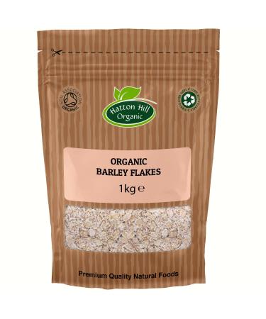 Organic Barley Flakes 1kg by Hatton Hill Organic - Free UK Delivery