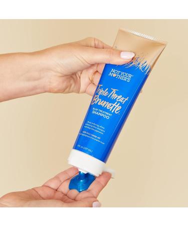 Not Your Mother's Triple Threat Brunette Set - Blue Shampoo & Conditioner For Brass Reduction, Hair Shine, and Moisture (3-piece Set) - Buy Online on SooperMarket.com