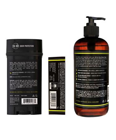 Barrel and Oak Men's Body Care Set - Mountain Sage Scented Variety Pack | Essential Oil-Based Cedar & Patchouli Blend | Bar Soap, Body Wash, Deodorant | 3-Pack - Buy Online on SooperMarket.com