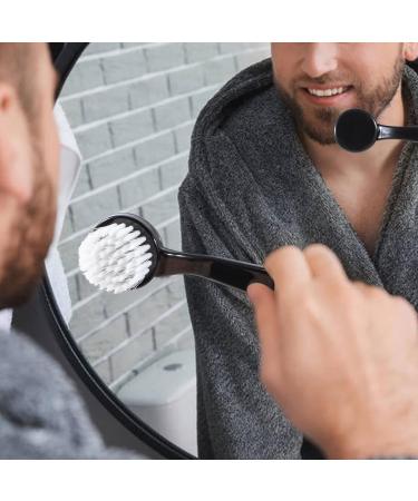 Raploy Soft Bristle Facial Cleansing Brush 3 Pack - Acrylic Handle for Exfoliating and Massage - Black Clear Purple (5.24x1.38) - Buy Online on SooperMarket.com