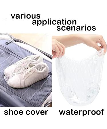 100 Pcs Extra Elastic Waterproof Shower Caps - Clear Plastic Cap for Home, Hotel, Spa & Salon - Portable Disposable Travel Cap - Buy Online on SooperMarket.com