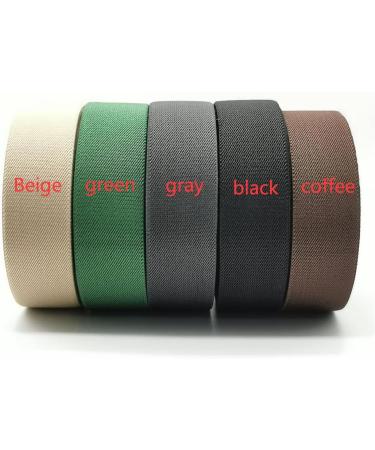 Sewing Elastic Band 35mm Wide 5 Yards Colored Twill Woven Elastic - Dark Brown - Buy Online on SooperMarket.com