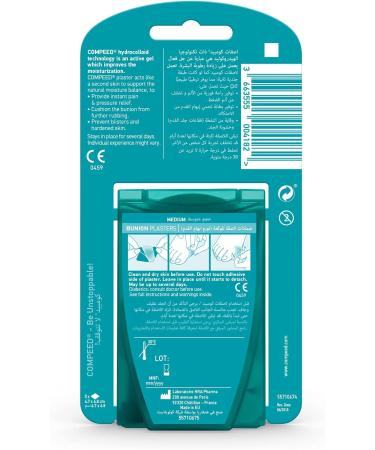 Compeed Bunion Plasters - 5 Hydrocolloid Plasters for Effective Foot Treatment - Buy Online on SooperMarket.com
