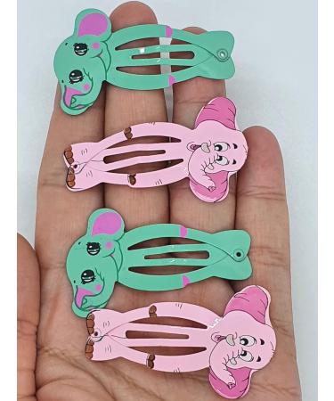 Adorable Elephant Hair Clips for Girls - Kids Snap Metal Hair Accessories - Buy Online on SooperMarket.com