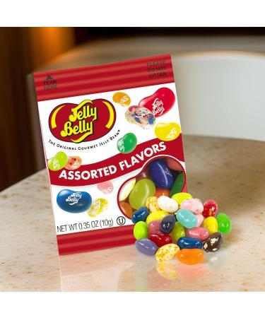 Jelly Belly 20-Pack Assorted Flavours Jelly Beans - Christmas & Holidays Candy - Vegan Candy Dairy Free Snacks Kosher Candy Gluten Free Bulk Candy Stocking Stuffers for Teens - Buy Online on SooperMarket.com