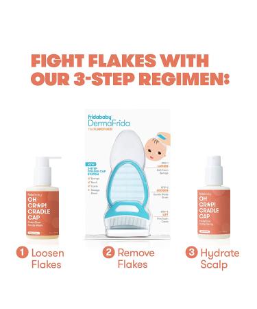 Frida Baby Cradle Cap Flake Fixer Scalp Spray + Mask Duo - Soothes Baby's Scalp, Prevents Dryness & Flakes - Buy Online on SooperMarket.com