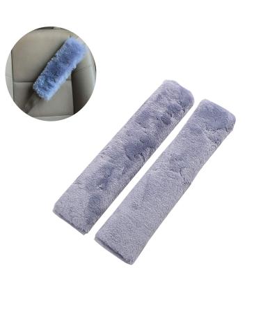 Suntrade Soft Lambskin Seat Belt Covers Safety Shoulder Pads for Adults & Kids Gray Car Accessories - Buy Online on SooperMarket.com