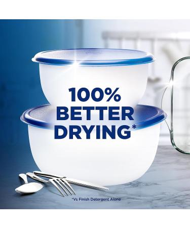 Finish Ultimate Infinity Shine Dishwasher Tablets Bulk Scent : Lemon Size : 100 Dishwasher tabs + Finish Dishwasher Cleaner Rinse Aid | Scent : Lemon | Size : 400ml - Buy Online on SooperMarket.com