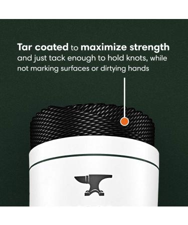 Ironclad Supply Tarred Bank Line 100% Nylon Twine - Heavy Duty for Fishing, Hunting, Camping - 1 lb #36 Twisted - Buy Online on SooperMarket.com