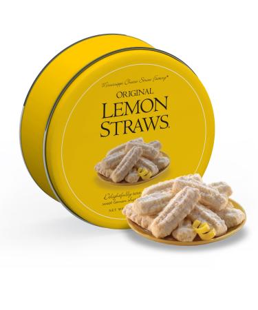 Mississippi Cheese Straw Company Original Lemon Straws in Gift Tin, 16oz (454g)