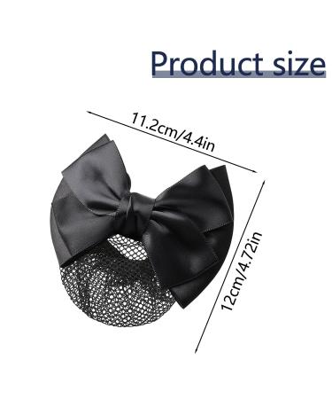 2 Pieces Hair Bowknot Bun Covers | Elastic Mesh Hair Caps for Nurses & Flight Attendants - Shop Internationally! - Buy Online on SooperMarket.com