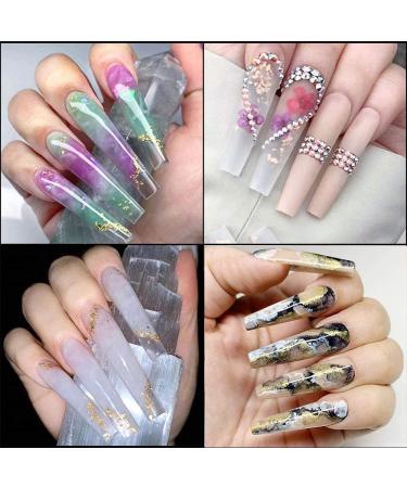 Kalolary Dual Nail Forms Set - 120Pcs Gel Nail Extension Mold Tips Nail Art Stickers Dual-Ended Brush Nail File & Clips for Acrylic Square Extensions - Perfect for Nail Art Enthusiasts - Buy Online on SooperMarket.com