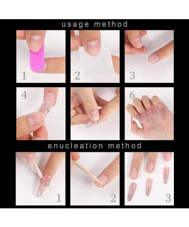 Waterproof Double Side Gel Nail Glue for Press On Nails - 1200pcs (50 Sheets) - Buy Online on SooperMarket.com