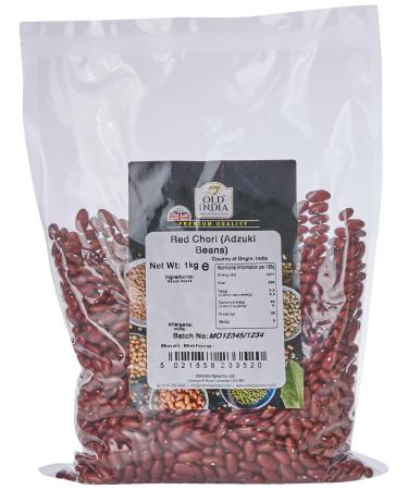 Old India Red Chori (Adzuki Beans) 1kg 1 kg (Pack of 1)