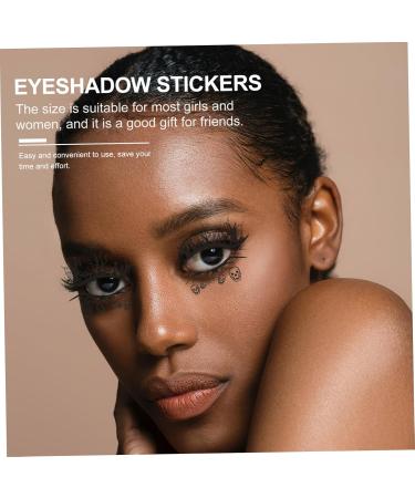 FOYTOKI 8 Pairs Halloween Eyeliner Stickers Hollow-out Eyeshadow Stickers Eye Line Strip Black Pvc - Buy Online on SooperMarket.com