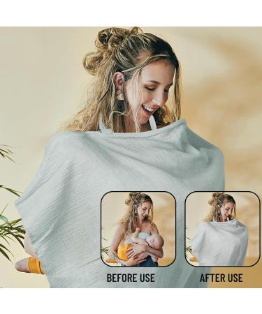 Shop Taozoey Breastfeeding Towel - Soft Breathable 100% Cotton Cloth for On-the-Go Moms | Perfect Musselin Nursing Cover - Buy Online on SooperMarket.com