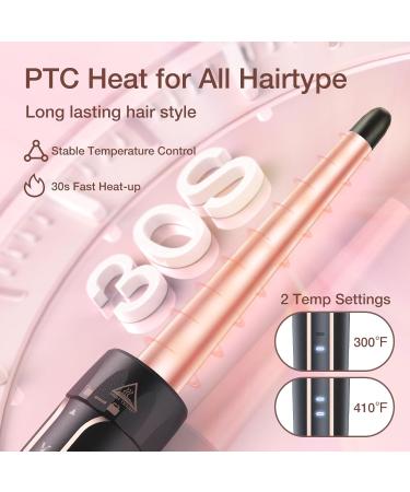 5 in 1 Curling Iron Set | Instant Heat Hair Curling Wand with Ceramic Wands & Accessories for Girls and Women - Black - Buy Online on SooperMarket.com