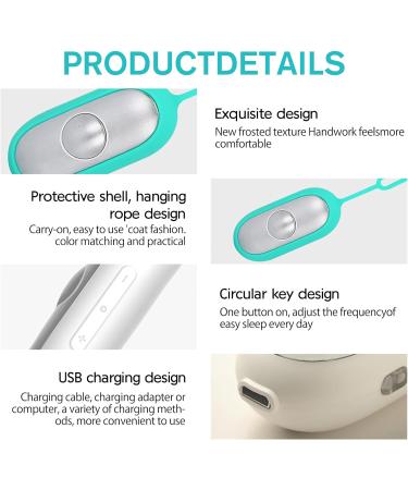 Microcurrent Sleep Aid Device - USB Charging, Anxiety & Insomnia Relief (Blue) - Buy Online on SooperMarket.com