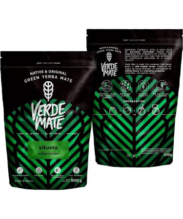 Verde Mate Green Silueta 500g Herbal Yerba Mate Tea from Brazil Gluten Free Unsmoked Vegan - Buy Online on SooperMarket.com