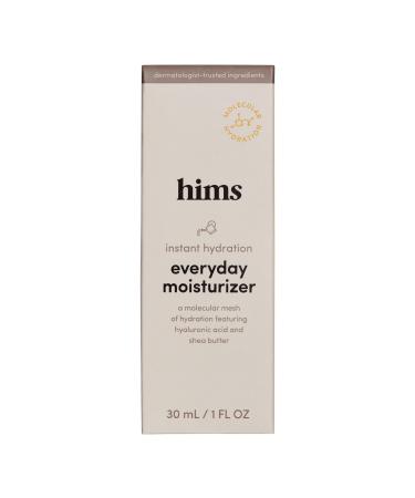 hims everyday moisturizer for men - Energize Skin, Lock in Hydration - Hyaluronic Acid, Shea Butter, Lightweight Formula, Ocean Scent - Vegan, Cruelty-Free, No Parabens - (1oz)