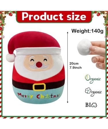 Santa Claus Stuffed Animal Plush Pillow - Soft Hugging Toy for Kids - Christmas & Birthday Gift - Buy Online on SooperMarket.com